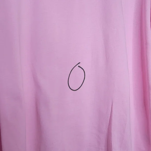 Talbots Tee Shirt Womens Size XL Baby Pink 100% Pima Cotton L/S Crew Neck Top - Picture 3 of 9